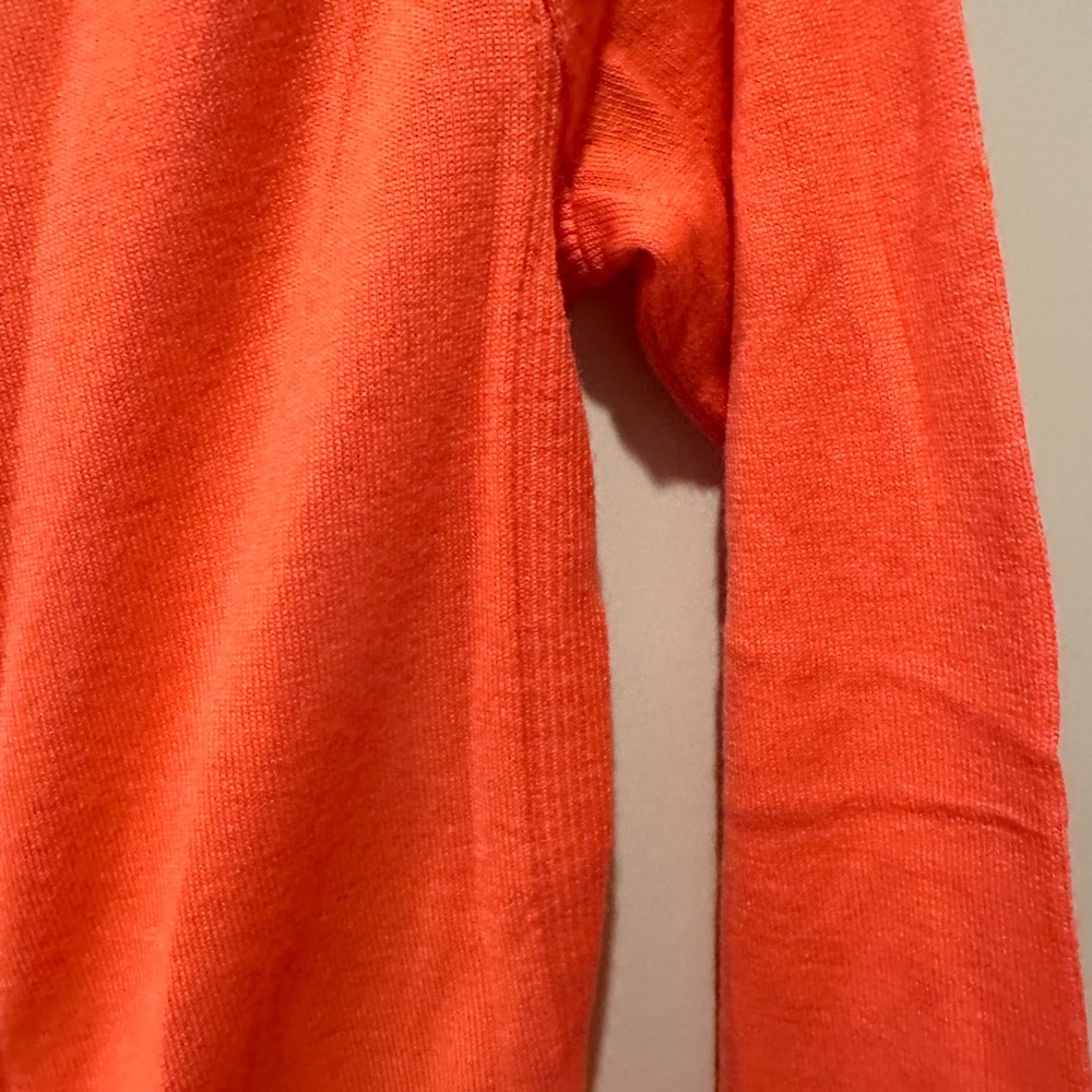 J Crew Coral Merino Wool Blend Crewneck Sweater Size Small - Picture 4 of 8